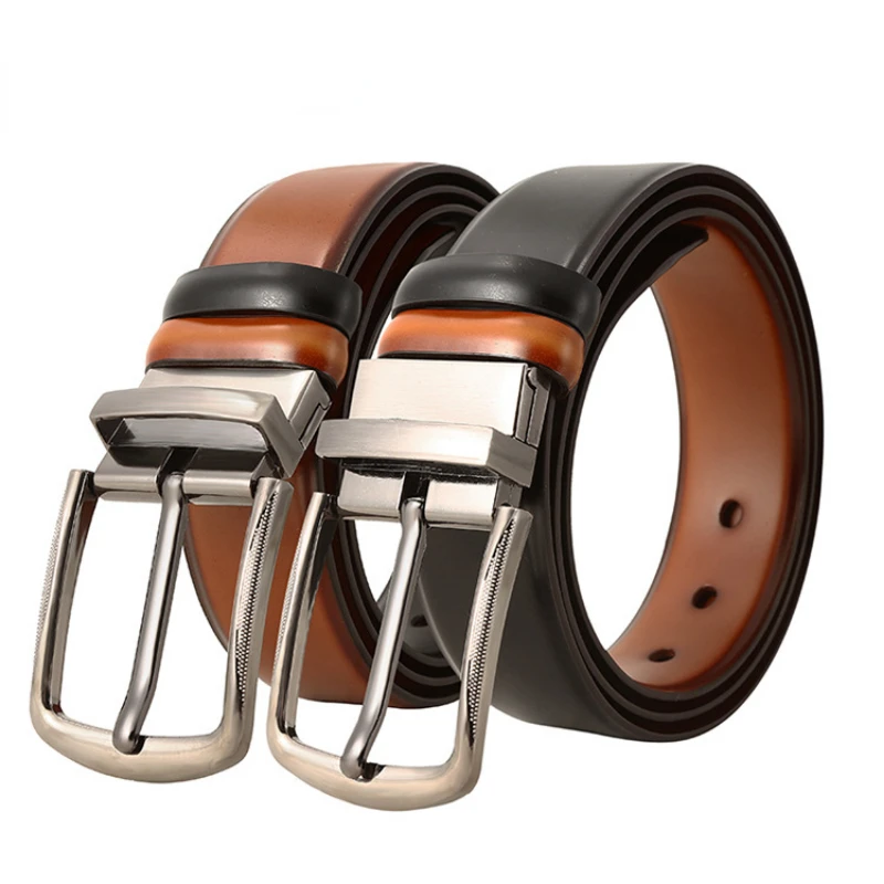 Men's Rotating Double-sided Usable Belt Wear-resistant Scratch-resistant Alloy Pin Buckle 3.8cm Width Jeans Trousers Belt
Men's Rotating Double-sided Usable Belt Wear-resistant Scratch-resistant Alloy Pin Buckle 3.8cm Width Jeans Trousers Belt