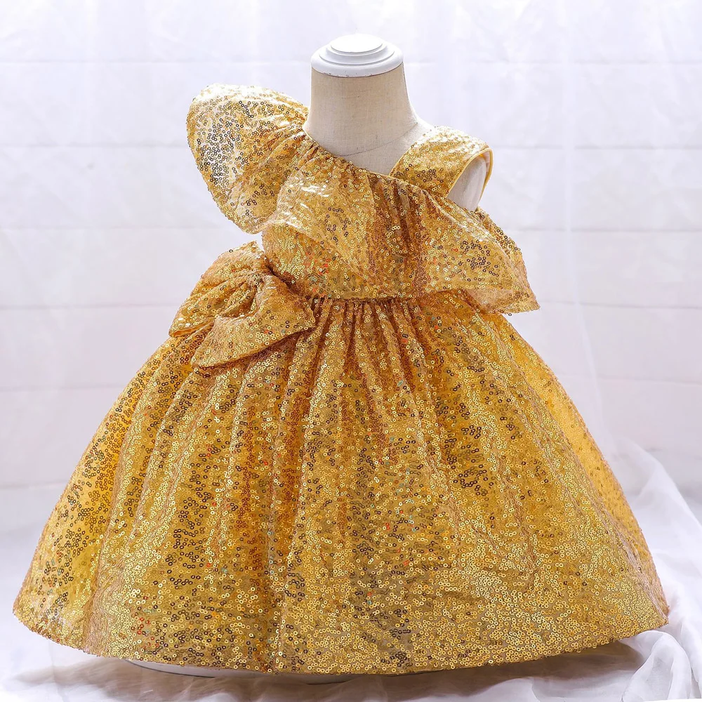 

CLS-536 Kids Sequin Summer Clothes Toddler Baby Birthday Evening Wear Girls Princess Party Dresses For 1 Year 12M 24M 3T 4T 5T