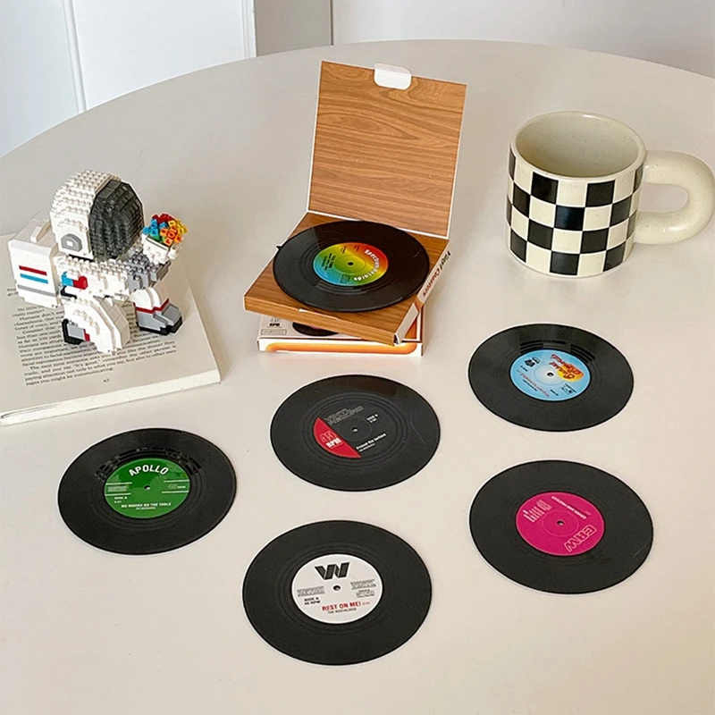 Record Cup Pad Table Mats Retro Coaster Pad Table Placemat Holder Anti-slip Coffee Coasters Heat Resistant Drink Mug Mat
Record Cup Pad Table Mats Retro Coaster Pad Table Placemat Holder Anti-slip Coffee Coasters Heat Resistant Drink Mug Mat