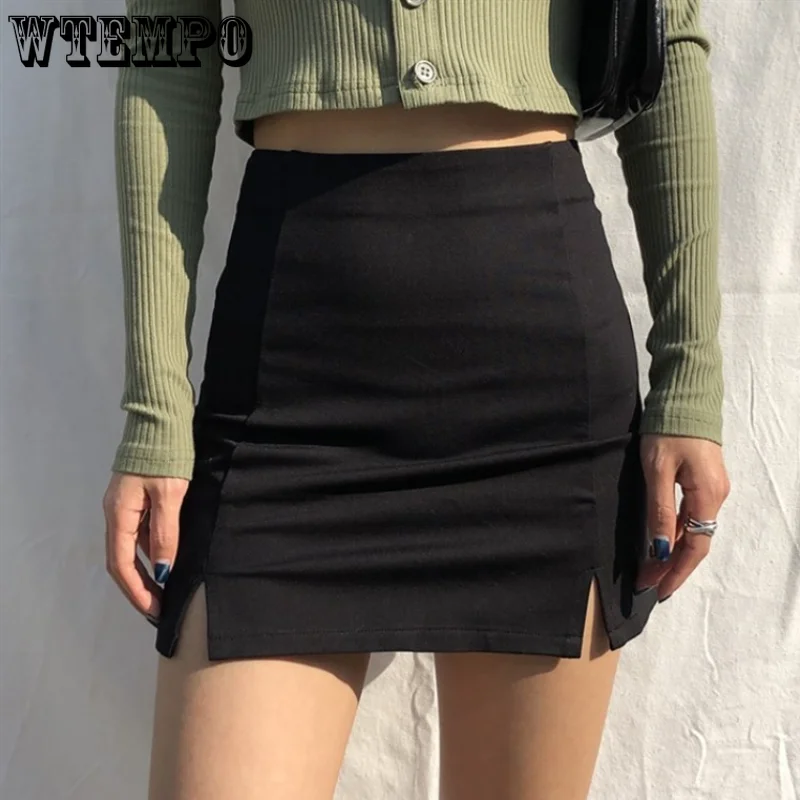 WTEMPO Skirts Women Slim Mini Skirt Black Split Office Ladies High Waist Elegant Casual Simple Streetwear Y2k Women Clothes
WTEMPO Skirts Women Slim Mini Skirt Black Split Office Ladies High Waist Elegant Casual Simple Streetwear Y2k Women Clothes