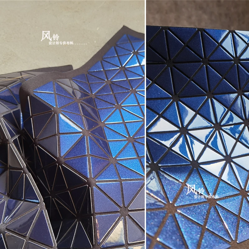Miyake's Style Fabric Sapphire Blue Triangular Patches DIY Decor Craft Handbags Stage Cosplay Clothes Designer Fabric 42*42cm
Miyake's Style Fabric Sapphire Blue Triangular Patches DIY Decor Craft Handbags Stage Cosplay Clothes Designer Fabric 42*42cm