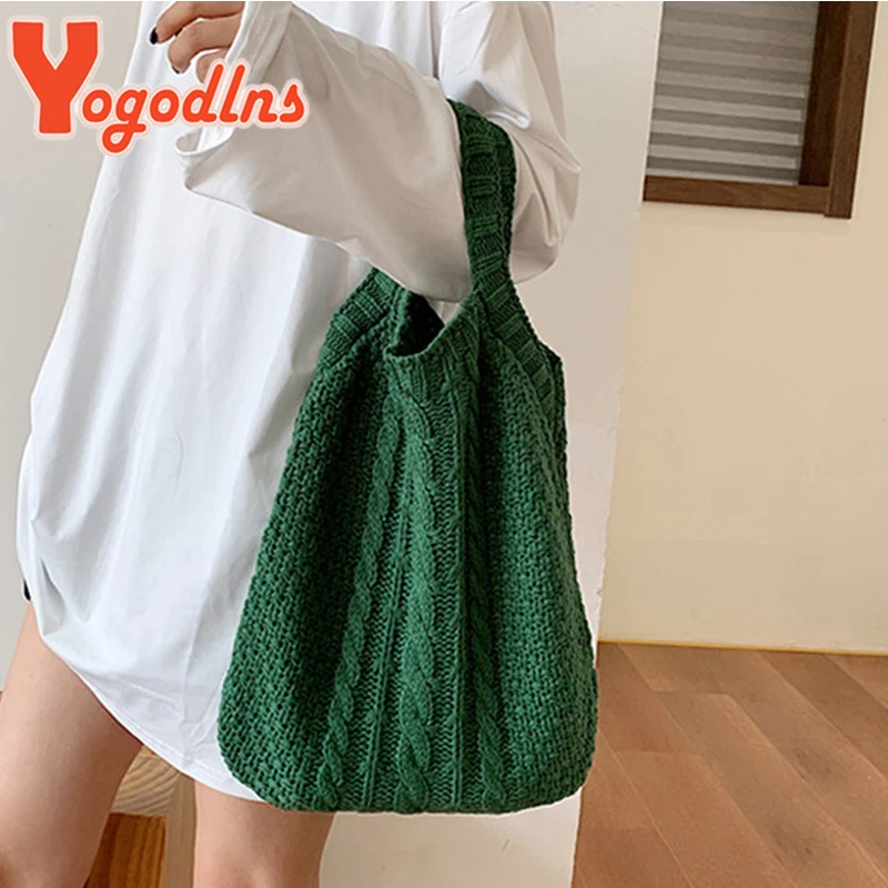 Yogodlns вязаная шерстяная сумка на плечо для женщин зимняя новая сумка Большая вместительная сумка для покупок Повседневная Дамская сумка для...
Yogodlns вязаная шерстяная сумка на плечо для женщин зимняя новая сумка Большая вместительная сумка для покупок Повседневная Дамская сумка для...