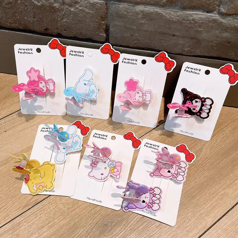 Kawaii Sanrioed Kuromi Hello Kitty My Melody Cinnamoroll Cartoon Cute Spinning Pinwheel Children Hair Accessories Toys for Girls
Kawaii Sanrioed Kuromi Hello Kitty My Melody Cinnamoroll Cartoon Cute Spinning Pinwheel Children Hair Accessories Toys for Girls