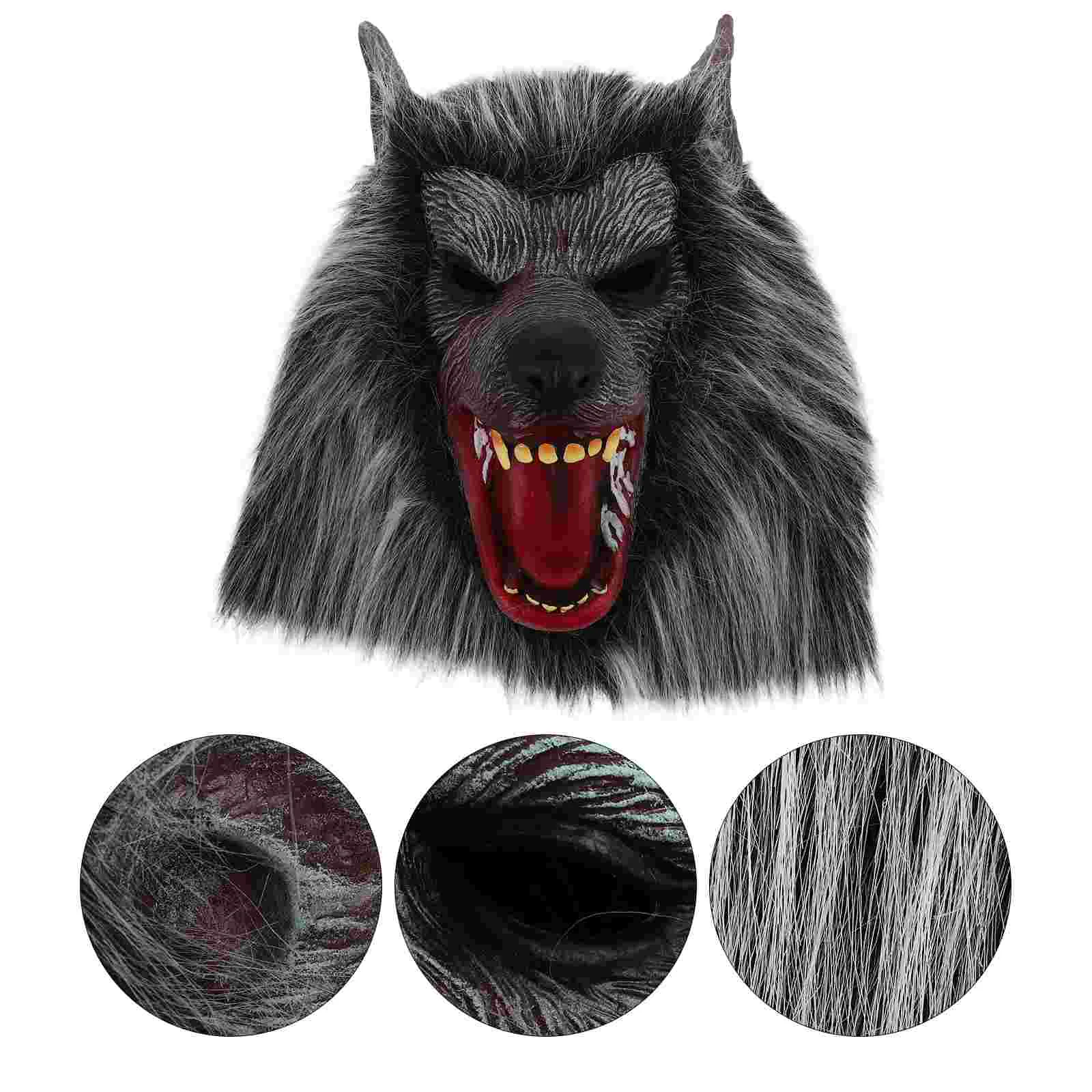 Movable Mouth Wolf Mask Plush Faux Fur Animal Mask Halloween Scary Dress Up Masks Halloween Masquerade Ball Party Cosplay
Movable Mouth Wolf Mask Plush Faux Fur Animal Mask Halloween Scary Dress Up Masks Halloween Masquerade Ball Party Cosplay
