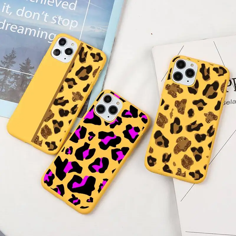 Leopard cheetah skin print Phone Case For iphone 13 12 11 Pro Max Mini XS 8 7 6 6S Plus X SE 2020 XR Candy yellow Silicone cover
Leopard cheetah skin print Phone Case For iphone 13 12 11 Pro Max Mini XS 8 7 6 6S Plus X SE 2020 XR Candy yellow Silicone cover