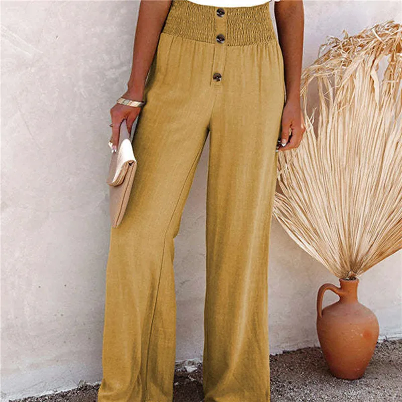 Harajuku Solid Color Ruffle Buttoned Pants Women Casual Waist Trousers Female Elegant Wide Leg Straight Pant Spring Summer 2022
Harajuku Solid Color Ruffle Buttoned Pants Women Casual Waist Trousers Female Elegant Wide Leg Straight Pant Spring Summer 2022