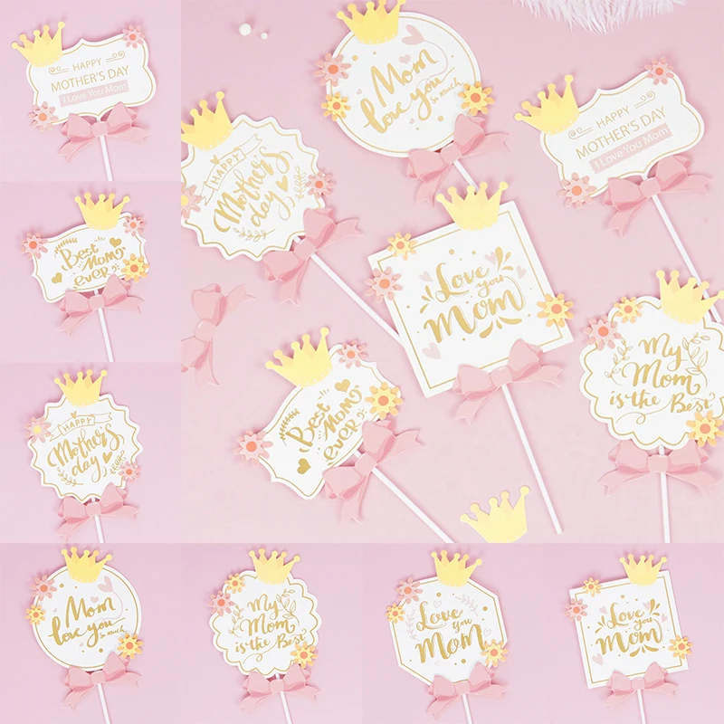 Mother's Day Cake Insert Crown Pattern Blessing Best Wishes Card Mom Theme Series Birthday Party Cake Decor Greeting Card Gifts
Mother's Day Cake Insert Crown Pattern Blessing Best Wishes Card Mom Theme Series Birthday Party Cake Decor Greeting Card Gifts