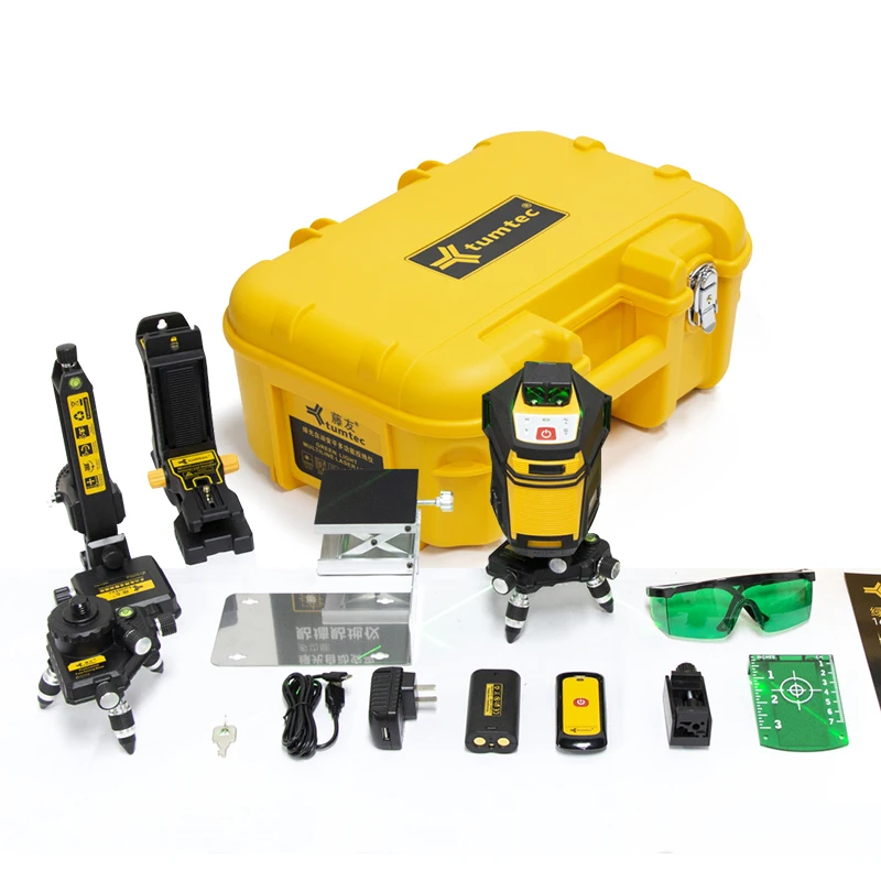 Tumtec 4D 16 Lines Green Laser Level Machine Self-Leveling Laser Level 360 Nivel Laser Upgrade Configuration with Accessories
Tumtec 4D 16 Lines Green Laser Level Machine Self-Leveling Laser Level 360 Nivel Laser Upgrade Configuration with Accessories