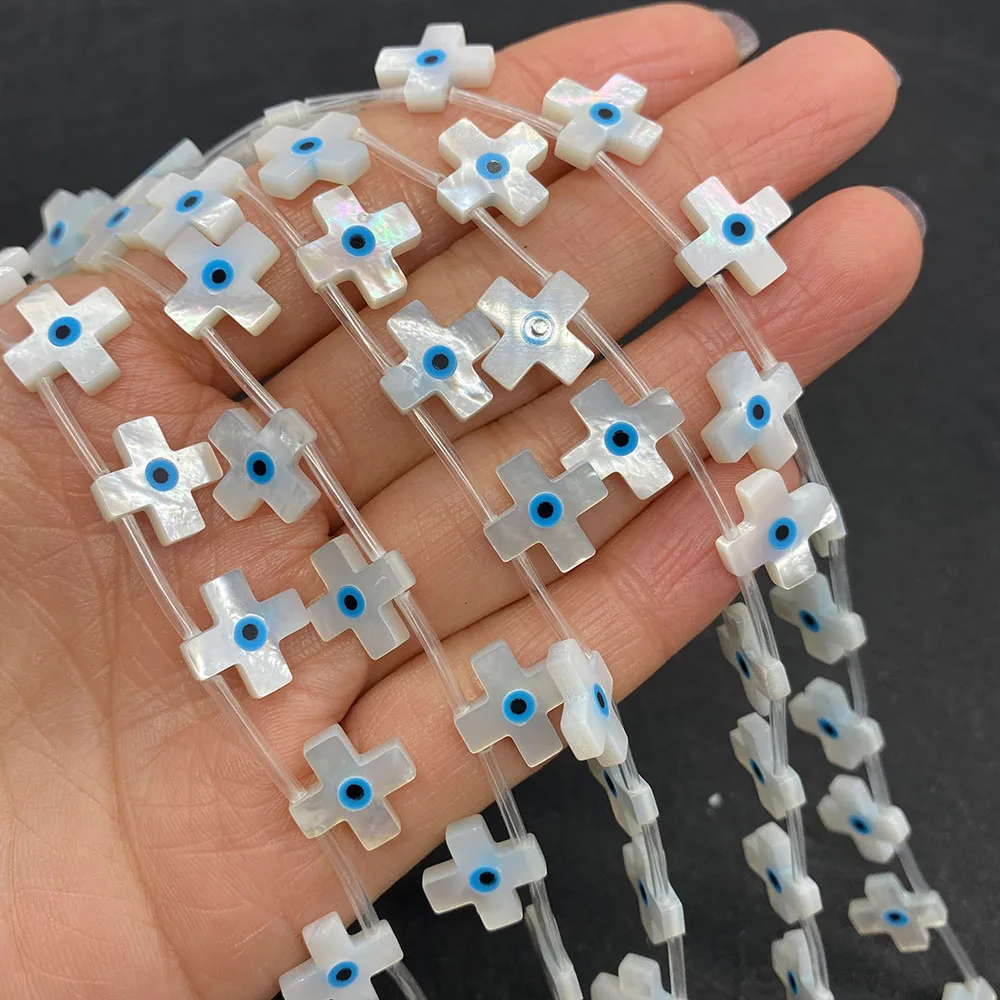 3pcs White Natural Pearl Sea Beads Blue Evil Eye Shell Cross Loose Beads 10mm12nnm Jewelry Making Necklace Earrings Making
3pcs White Natural Pearl Sea Beads Blue Evil Eye Shell Cross Loose Beads 10mm12nnm Jewelry Making Necklace Earrings Making