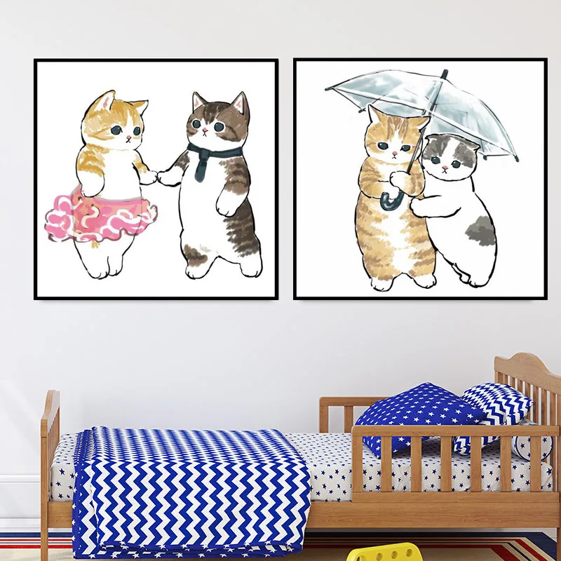 DIY Digital Oil Painting Cat Series Children DIY Cartoon Casual Hand-painted Orange Cat Cure Living Room Decoration Painting
DIY Digital Oil Painting Cat Series Children DIY Cartoon Casual Hand-painted Orange Cat Cure Living Room Decoration Painting