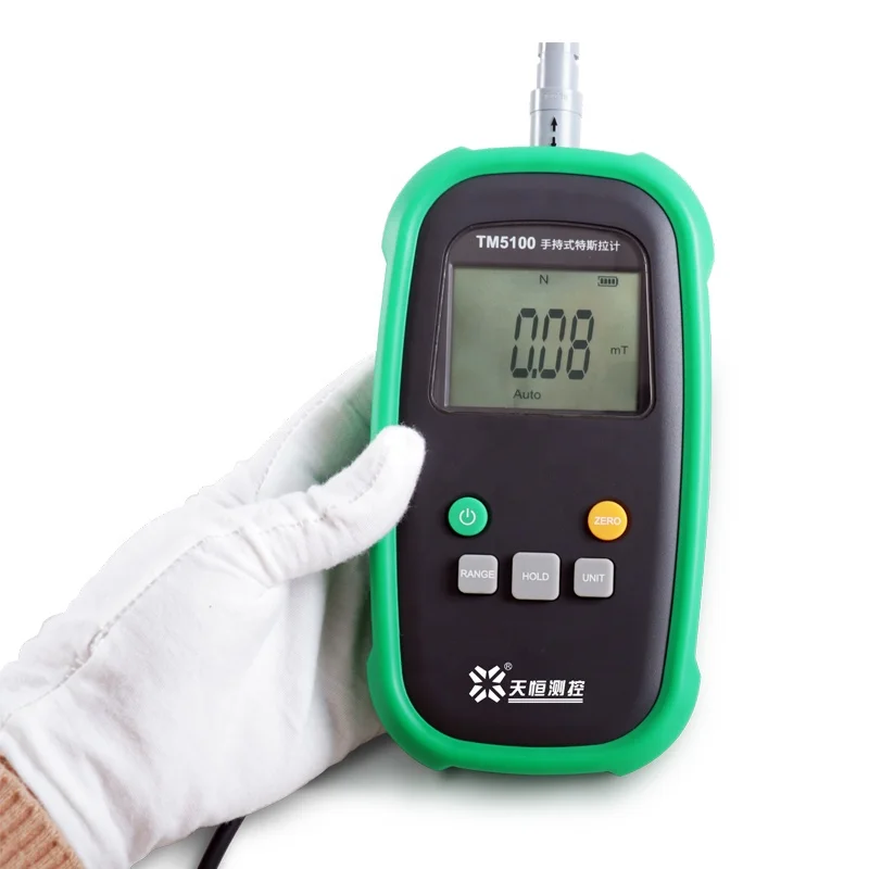 Handheld Digital Permanent Magnet Gauss Meter Tesla Meter Magnetic Flux Meter Surface Magnetic Field Measuring Instrument TM5100 
Handheld Digital Permanent Magnet Gauss Meter Tesla Meter Magnetic Flux Meter Surface Magnetic Field Measuring Instrument TM5100