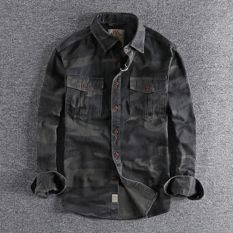Men Camouflage Cargo Shirts High Quality Durable Casual Youth Pocket Breasted Camicia Outdoor Hiking Sport Daily Military Style
Men Camouflage Cargo Shirts High Quality Durable Casual Youth Pocket Breasted Camicia Outdoor Hiking Sport Daily Military Style