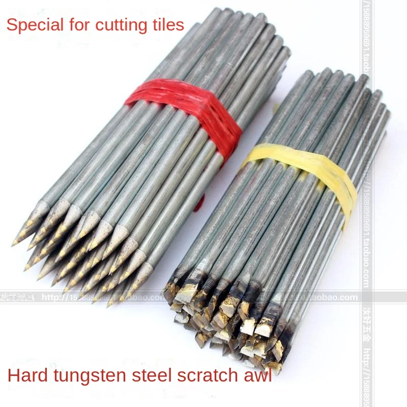 Gold steel drill hard black steel pointed flat head scribing needle scribing tile cutting steel needle 6/8mm
Gold steel drill hard black steel pointed flat head scribing needle scribing tile cutting steel needle 6/8mm