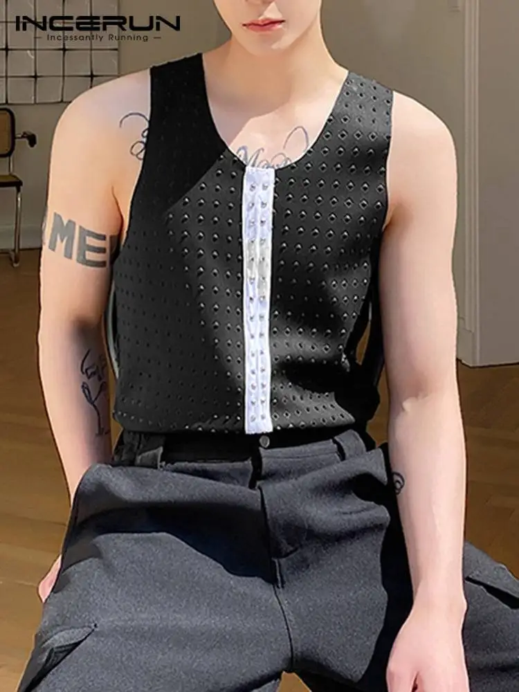 INCERUN Men Tank Tops Patchwork O-neck Sleeveless Summer Korean 2022 Sexy Casual Vests Streetwear Fashion Men Clothing S-5XL
INCERUN Men Tank Tops Patchwork O-neck Sleeveless Summer Korean 2022 Sexy Casual Vests Streetwear Fashion Men Clothing S-5XL