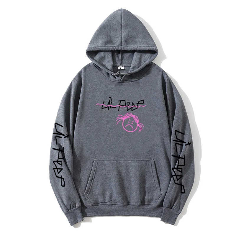 Толстовка Мужская/Женская свитшот уличная одежда в стиле хип-хоп Lil Peep худи с