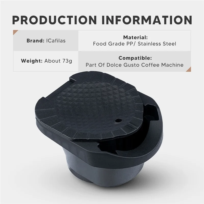 Capsule Adapter for Nespresso Capsules Convert Reusable Capsule to Dolce Gusto Holder for GENIO S PICCOLO Machine
Capsule Adapter for Nespresso Capsules Convert Reusable Capsule to Dolce Gusto Holder for GENIO S PICCOLO Machine