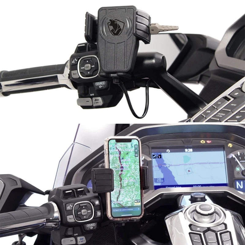 Motorcycle Wireless Charging GPS Phone Holder Navigation Bracket For Honda Goldwing GL1800 F6B GL1800 DCT 2018-2021
Motorcycle Wireless Charging GPS Phone Holder Navigation Bracket For Honda Goldwing GL1800 F6B GL1800 DCT 2018-2021