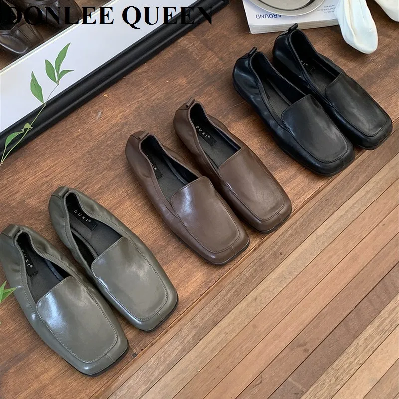 Балетки женские на плоской подошве, Брендовые повседневные лоферы, без застежки, квадратный носок, Мокасины, мягкая обувь со складками
Балетки женские на плоской подошве, Брендовые повседневные лоферы, без застежки, квадратный носок, Мокасины, мягкая обувь со складками