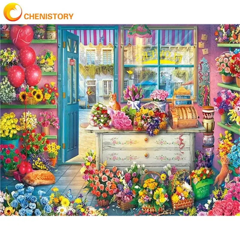 CHENISTORY Diamond Embroidery Flower 5d Square Diamond Painting Mosaic Florist Landscape Art Home Decor 40x50cm Frameless
CHENISTORY Diamond Embroidery Flower 5d Square Diamond Painting Mosaic Florist Landscape Art Home Decor 40x50cm Frameless