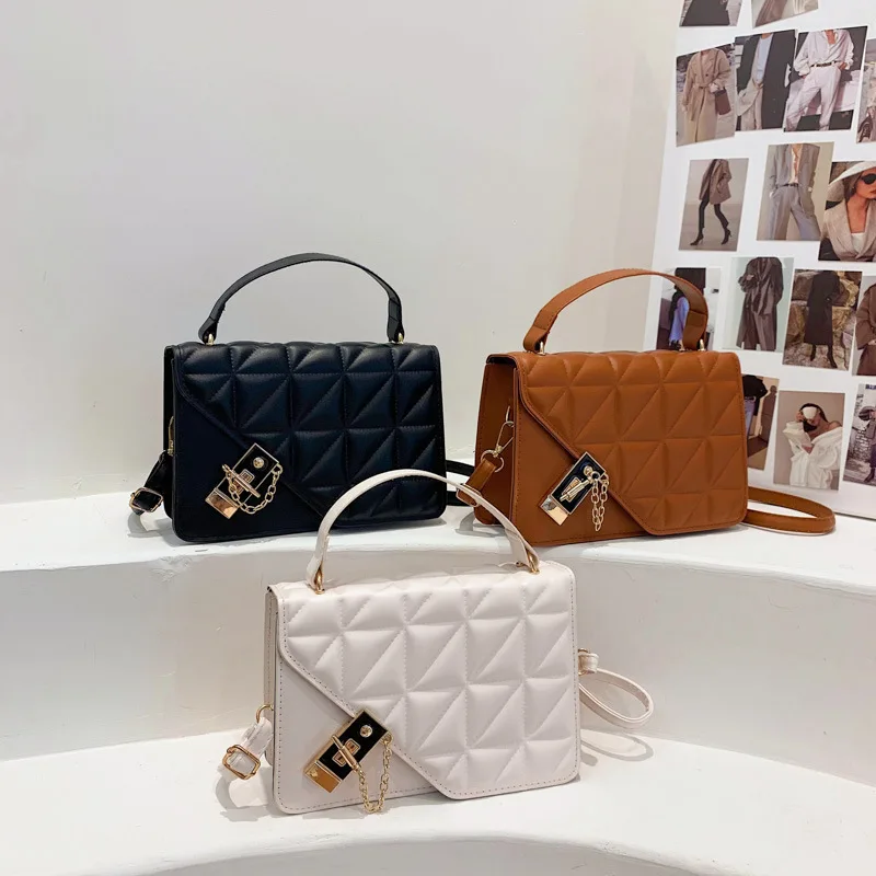 Bag 2021 new fashion diamond lattice texture hand bill of lading shoulder women's bag foreign style Crossbody bag
Bag 2021 new fashion diamond lattice texture hand bill of lading shoulder women's bag foreign style Crossbody bag