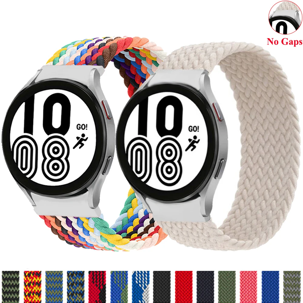No Gaps Band For Samsung Galaxy Watch 4 44mm 40mm wristband Braided Elastic Belt Bracelet Galaxy Watch 4 classic 46mm 42mm Strap
No Gaps Band For Samsung Galaxy Watch 4 44mm 40mm wristband Braided Elastic Belt Bracelet Galaxy Watch 4 classic 46mm 42mm Strap