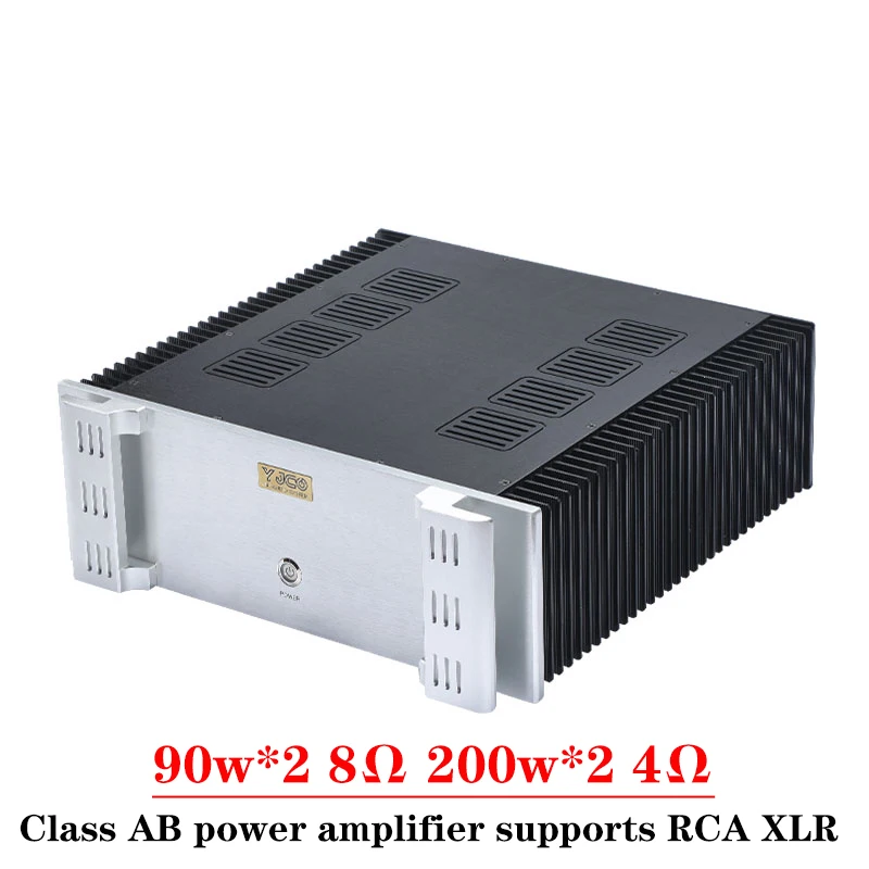 

200w*2 2-channel Class AB Amplifier High Power Low Distortion Supports RCA Balanced XLR Input Transistor HIFI Amplifier Audio