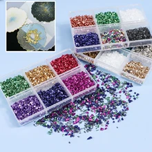 45g/Box Crushed Glass Stones Resin Filling Irregular Broken Stone For Diy Epoxy Resin Mold Crafts Nail Art Decoration Material