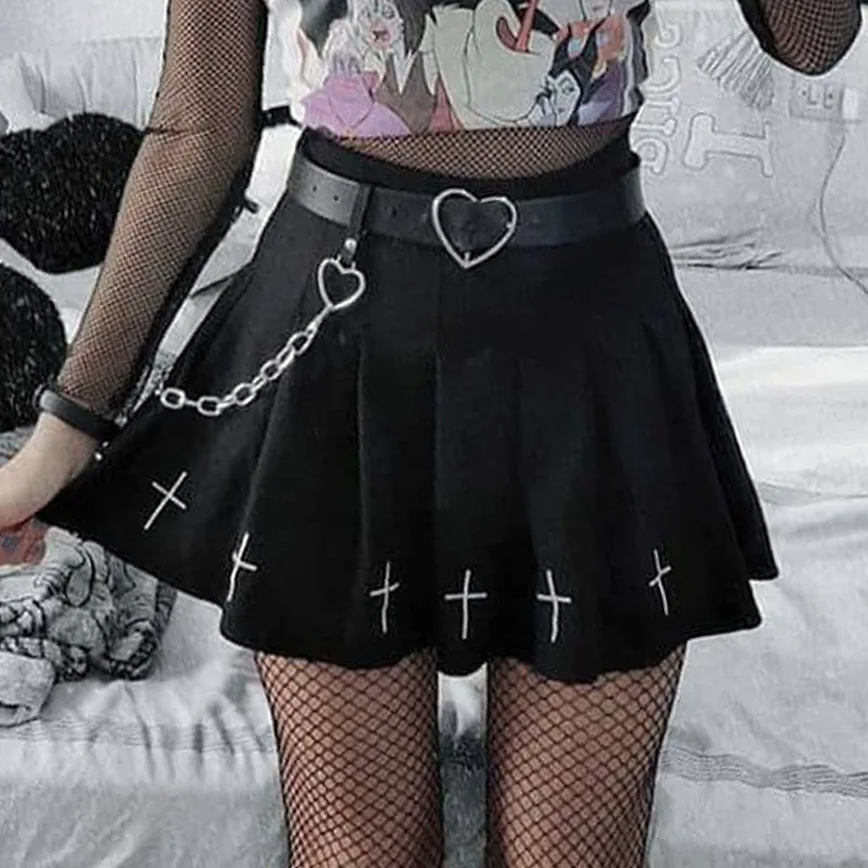 Harajuku Vintage Gothic Punk Female Skirts Pleated Egirl Emo Y2K Skirt Summer New 2021 Aesthetic Hip Hop High Waist Black Grunge
Harajuku Vintage Gothic Punk Female Skirts Pleated Egirl Emo Y2K Skirt Summer New 2021 Aesthetic Hip Hop High Waist Black Grunge