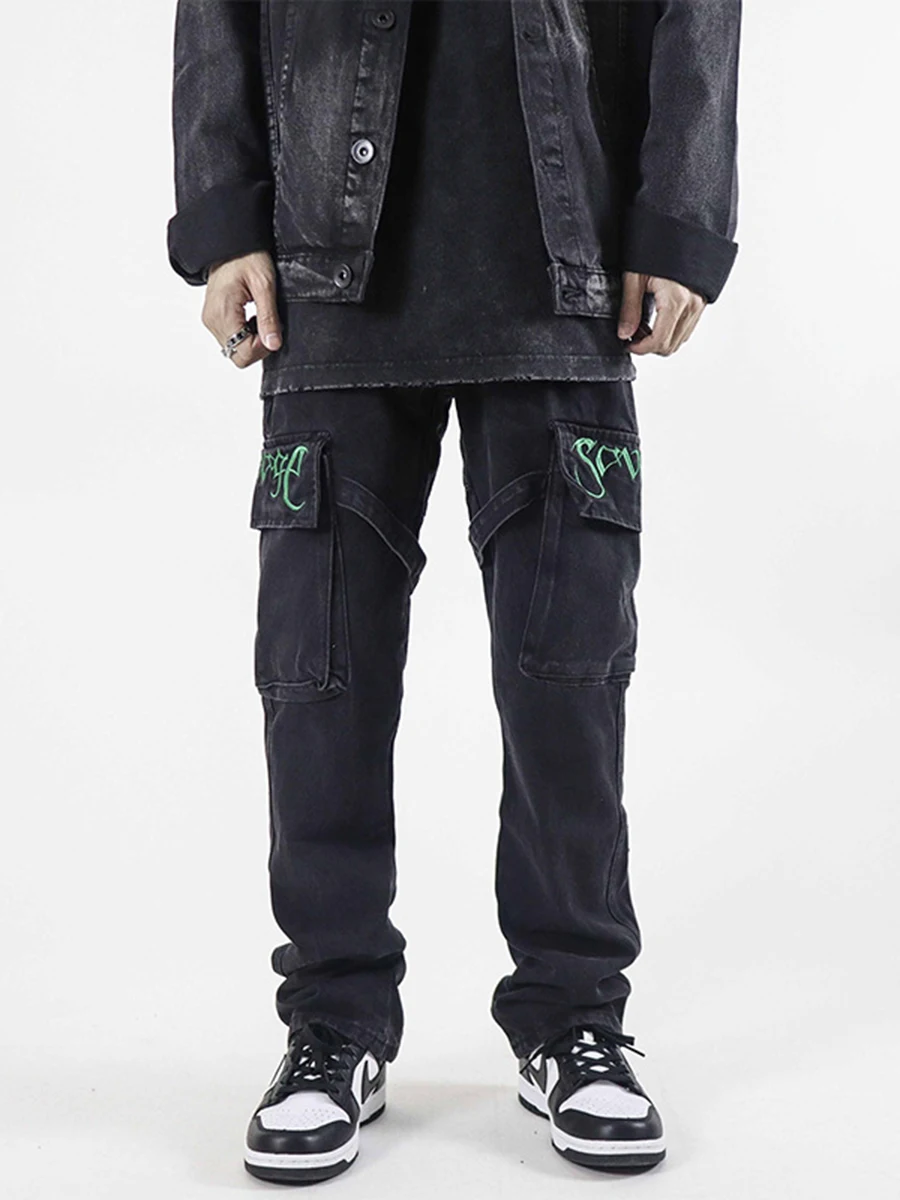 Four Seasons American High Street Vibe Style American Embroidered Denim Pants Hip-hop Trend Men's Street Clothing Ins Hot Sale 
Four Seasons American High Street Vibe Style American Embroidered Denim Pants Hip-hop Trend Men's Street Clothing Ins Hot Sale