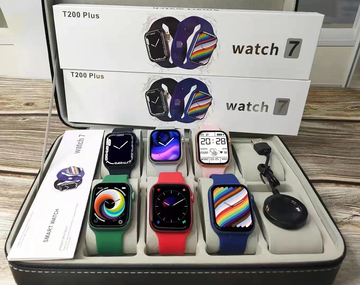 T200 PLUS Bluetooth Call Watch FitPro Sports Step Meter Large Screen With Encoder Smart Bbracelet
T200 PLUS Bluetooth Call Watch FitPro Sports Step Meter Large Screen With Encoder Smart Bbracelet