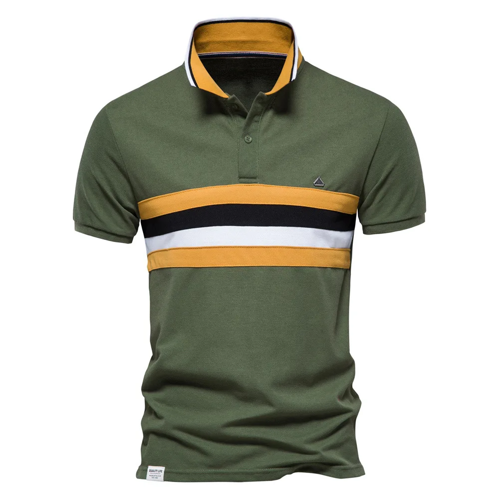 2022 New Cotton Man Polo Shirts Fashion Short Sleeve Striped High Quality Men's Polo Shirt Summer Polo Men
2022 New Cotton Man Polo Shirts Fashion Short Sleeve Striped High Quality Men's Polo Shirt Summer Polo Men
