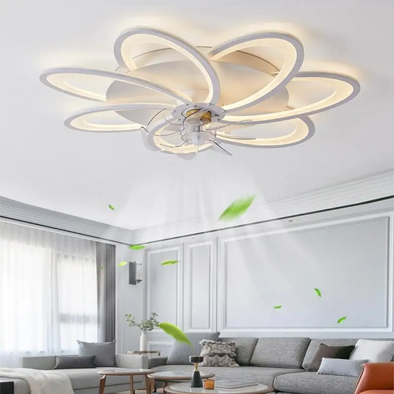 Chandelier Led Art Pendant Lamp Ceiling Fan Light Follower DC Motor APP Smart Luxury Invisible Dining Room 110V 220V 
Chandelier Led Art Pendant Lamp Ceiling Fan Light Follower DC Motor APP Smart Luxury Invisible Dining Room 110V 220V