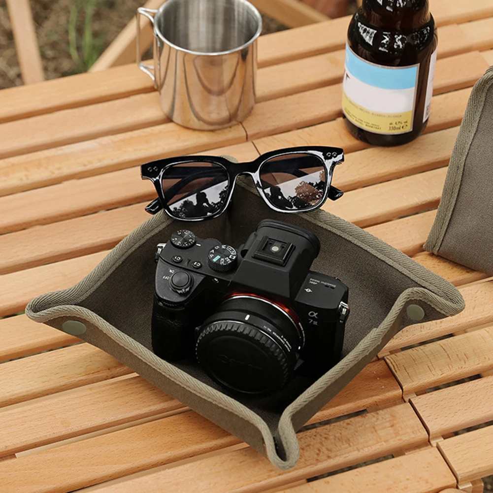 Outdoor Canvas Storage Box Folding Desktop Storage Tray Jewelry Key Sundries Makeup Lipstick Portable Home Tidying Appliance
Outdoor Canvas Storage Box Folding Desktop Storage Tray Jewelry Key Sundries Makeup Lipstick Portable Home Tidying Appliance