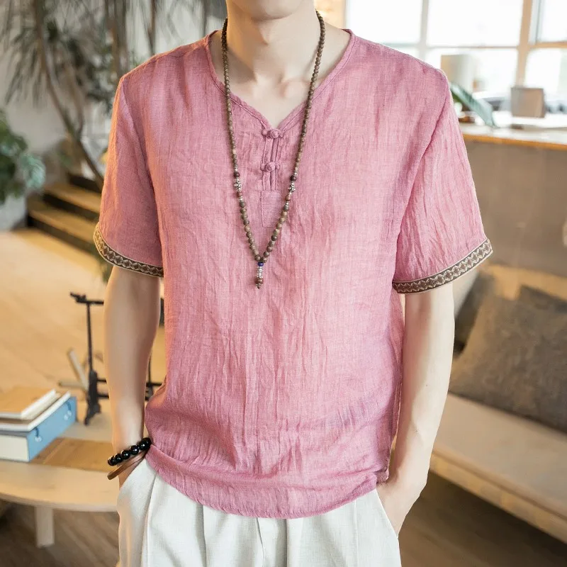 Linen Vintage T Shirt Men Clothing Harajuku Solid Color T Shirt Japanese Streetwear Men Print T Shirt Men Top M-5XL 2022 New
Linen Vintage T Shirt Men Clothing Harajuku Solid Color T Shirt Japanese Streetwear Men Print T Shirt Men Top M-5XL 2022 New