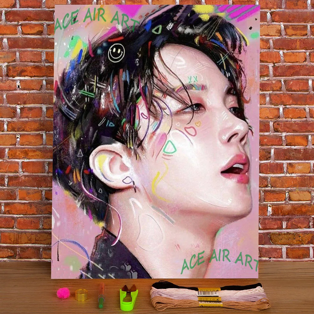 Idol Korean Pop Hipster Pre-Printed 11CT Cross-Stitch DIY Embroidery Complete Kit DMC Threads Handiwork Craft Sales
Idol Korean Pop Hipster Pre-Printed 11CT Cross-Stitch DIY Embroidery Complete Kit DMC Threads Handiwork Craft Sales