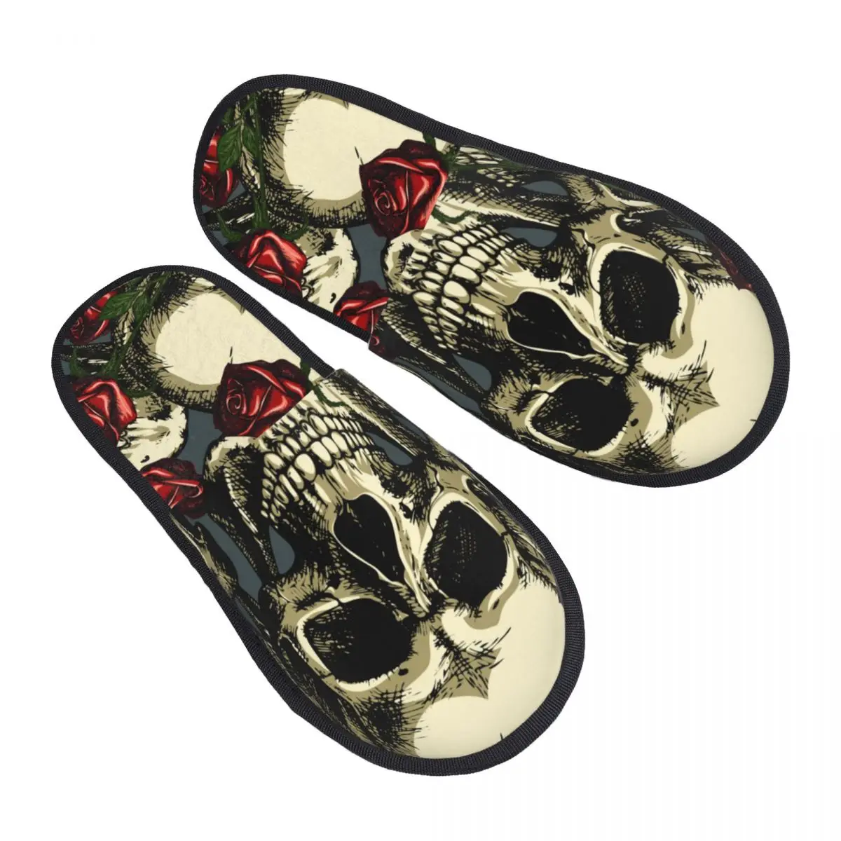 Fur Slipper For Women Men Fashion Fluffy Winter Warm Slippers Red Roses Vintage Skulls House Shoes
Fur Slipper For Women Men Fashion Fluffy Winter Warm Slippers Red Roses Vintage Skulls House Shoes