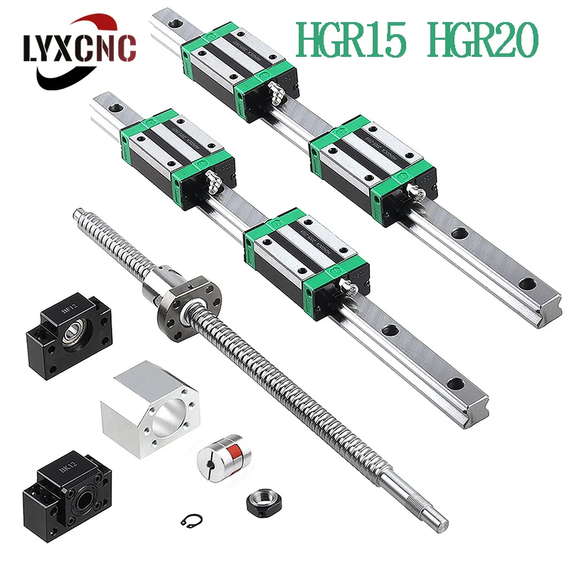 2pcs HGR15 HGR20 Linear Guide +4pcs HGH15CA HGH20CA Blocks Carriage + 1 Set Ball Screw Kit SFU1605 250/300/350/400/450/500/550mm
2pcs HGR15 HGR20 Linear Guide +4pcs HGH15CA HGH20CA Blocks Carriage + 1 Set Ball Screw Kit SFU1605 250/300/350/400/450/500/550mm