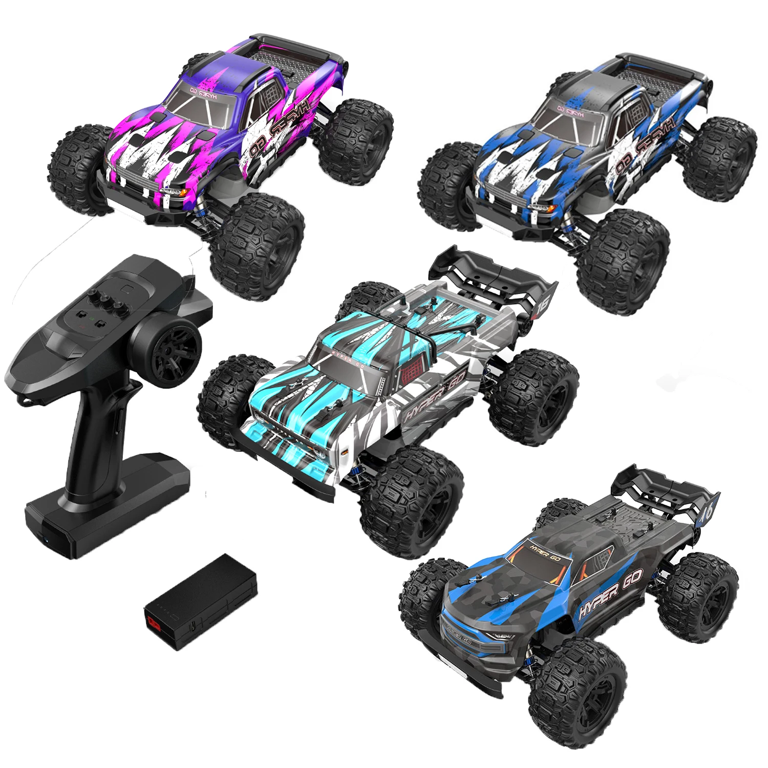 MJX Wltoys 1:16 2.4G Racing RC Car 38KM/H 4WD Speed Big PVC Electric Remote Control Crawler Monster Truck Toys for Children
MJX Wltoys 1:16 2.4G Racing RC Car 38KM/H 4WD Speed Big PVC Electric Remote Control Crawler Monster Truck Toys for Children