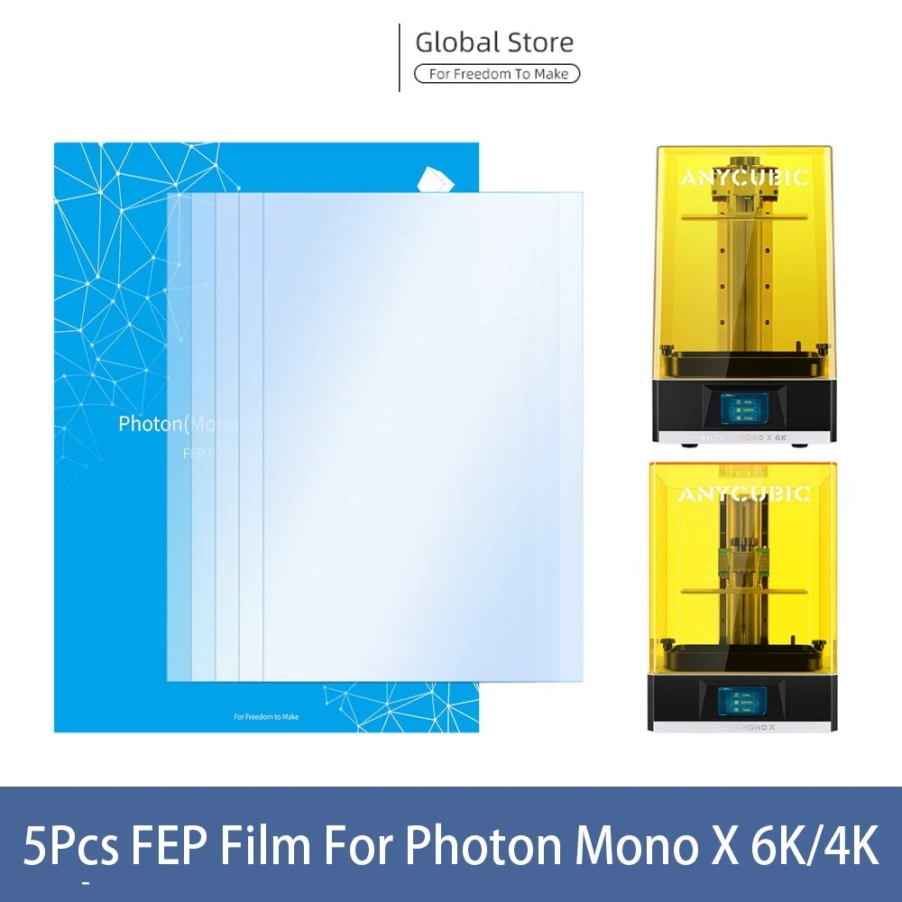 

Пленка 5 шт./лот FEP для фотонного моно X 6K 4K, полимерный принтер SLA/LCD 260x175 мм, листы FEP, принадлежности для 3D-принтера