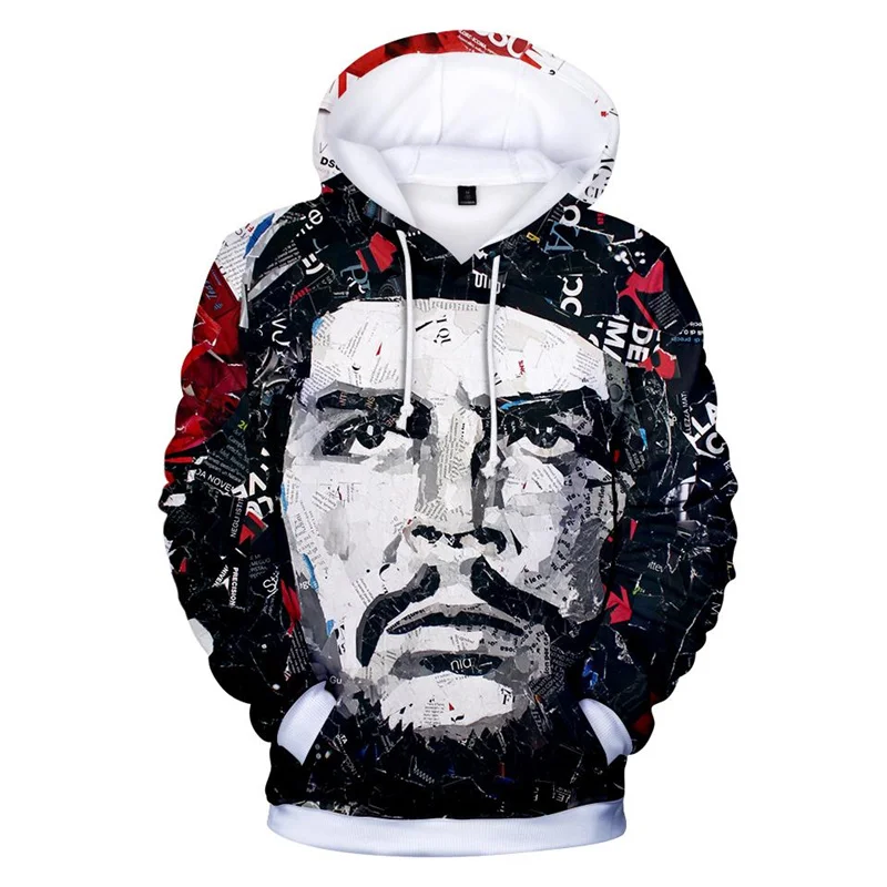 Пуловеры с капюшоном Che Guevara с 3D-принтом, пуловеры с графическим принтом Pop El Che для мужчин, топы, одежда, винтажные новые свитшоты и толстовки
Пуловеры с капюшоном Che Guevara с 3D-принтом, пуловеры с графическим принтом Pop El Che для мужчин, топы, одежда, винтажные новые свитшоты и толстовки