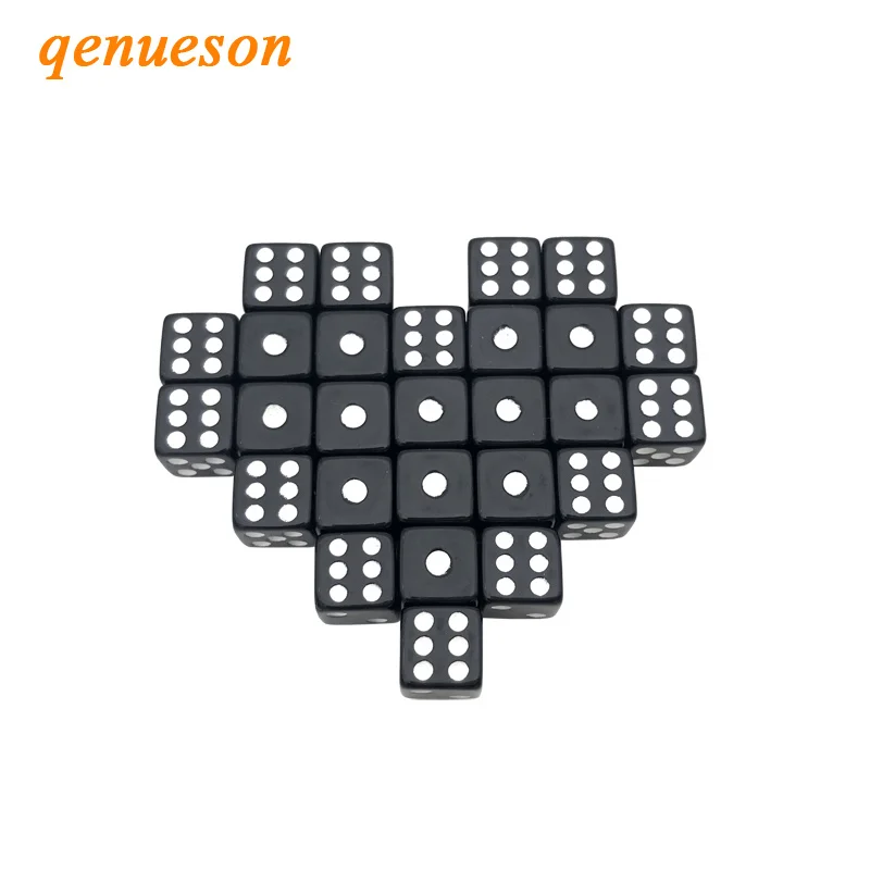 100Pcs/Lot New 10MM Acrylic Black Dice White Dot Square Angle RPG Dice Set Club Party Creative Puzzle Dice Wholesale Board Games
100Pcs/Lot New 10MM Acrylic Black Dice White Dot Square Angle RPG Dice Set Club Party Creative Puzzle Dice Wholesale Board Games