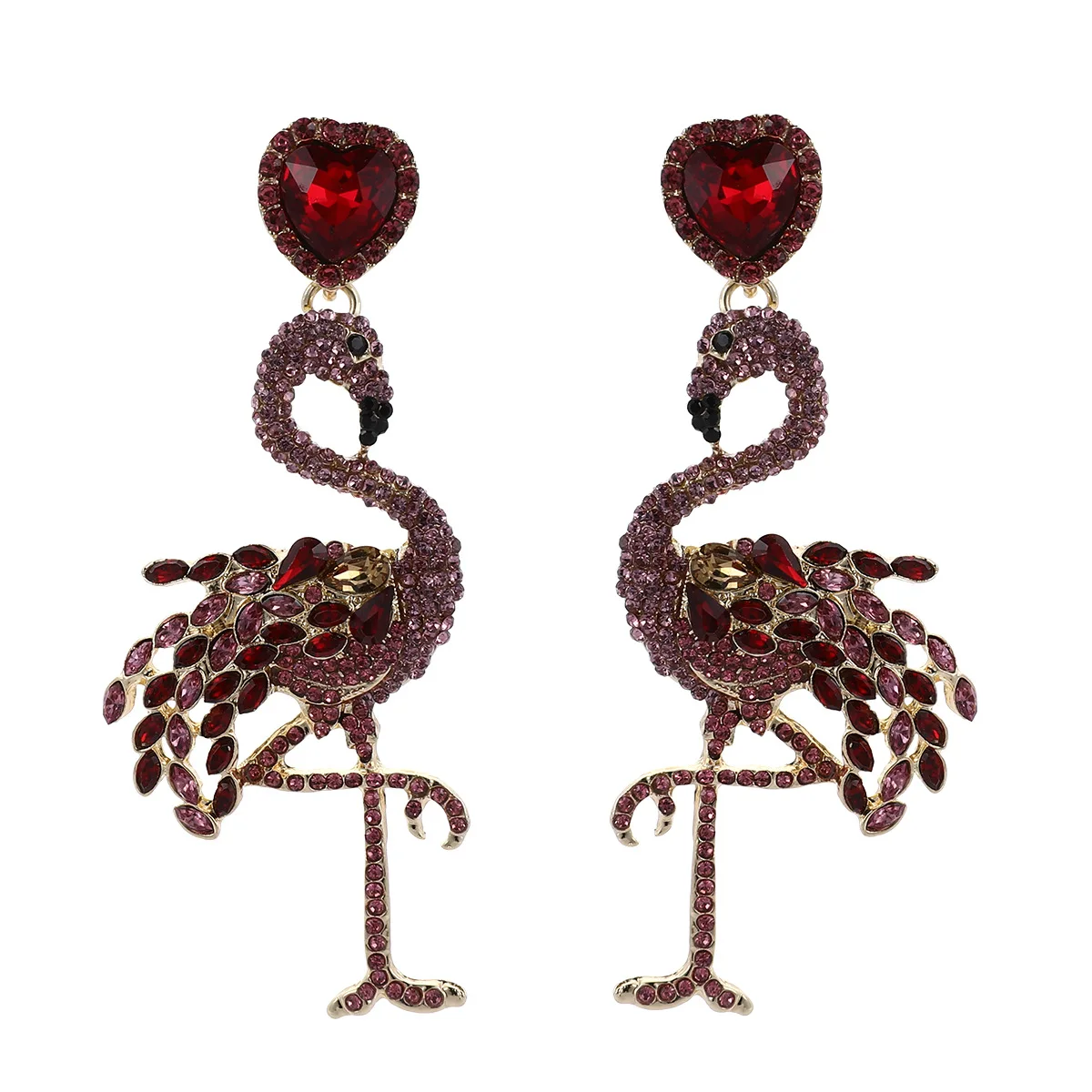 Trendy Classic Colorful Rhinestone Flamingos Drop Earrings For Women Fashion Animal Green Earring Female Party Jewelry
Trendy Classic Colorful Rhinestone Flamingos Drop Earrings For Women Fashion Animal Green Earring Female Party Jewelry