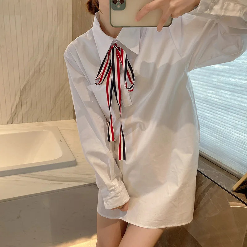 Autumn new TB classic red, white and blue ribbon yarn-dyed striped armband loose casual spinning shirt ladies
Autumn new TB classic red, white and blue ribbon yarn-dyed striped armband loose casual spinning shirt ladies