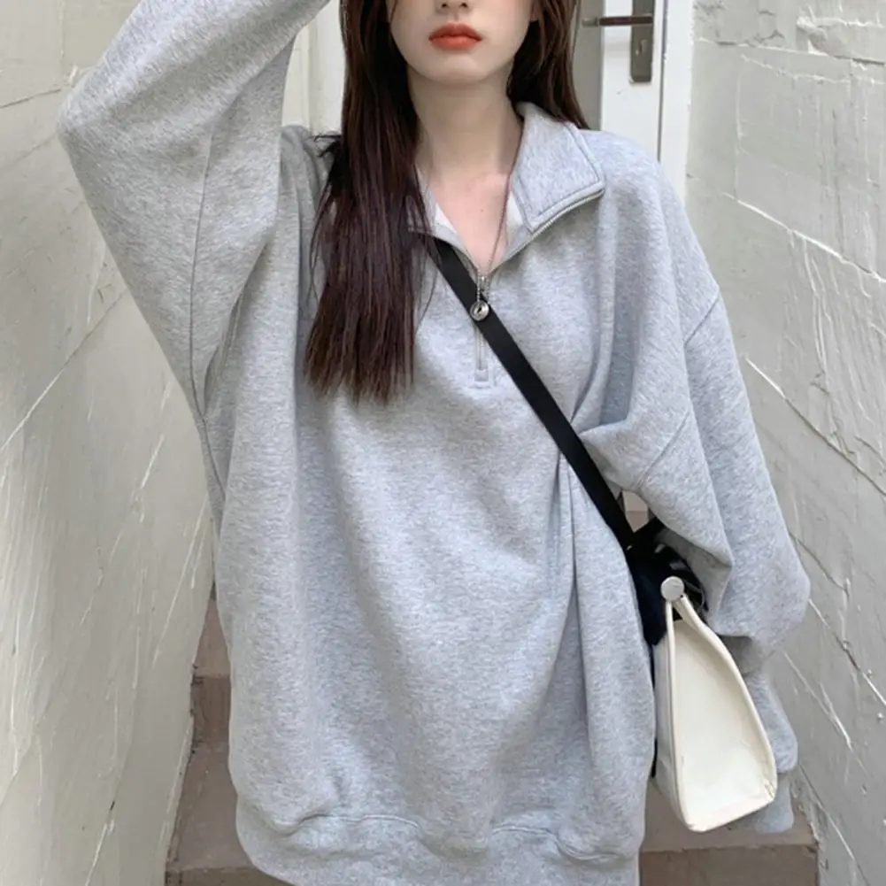 Simple Pullover Top Shrinkable Cuffs Skin-Touch Pullover Sweatshirt Long Sleeve Casual Simple Sweatshirt Top
Simple Pullover Top Shrinkable Cuffs Skin-Touch Pullover Sweatshirt Long Sleeve Casual Simple Sweatshirt Top