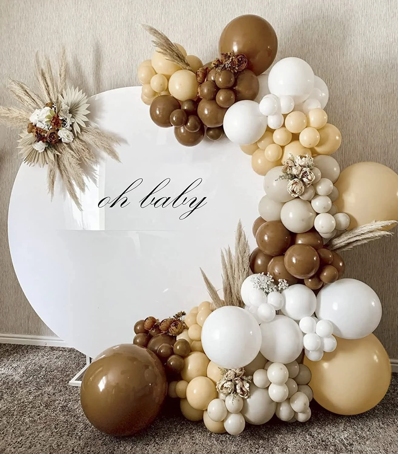 129Pcs Brown Balloon Garland Arch Kit Neutral Nude Balloon for Baby Shower Bridal Birthday Neutral Theme Party Decorations
129Pcs Brown Balloon Garland Arch Kit Neutral Nude Balloon for Baby Shower Bridal Birthday Neutral Theme Party Decorations