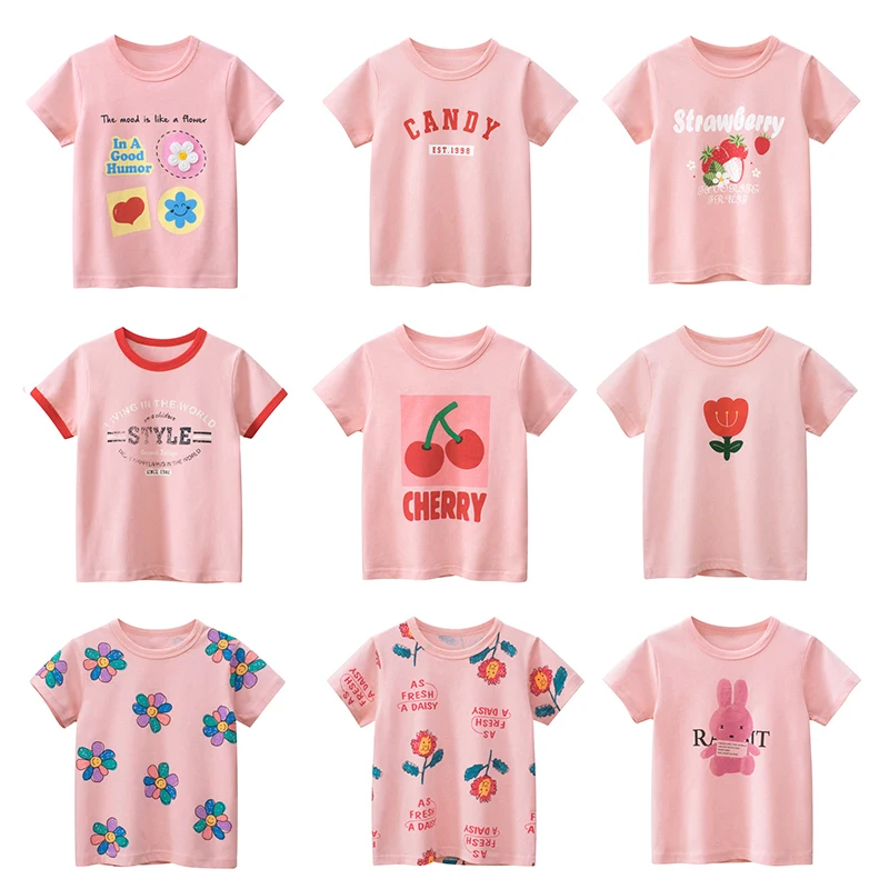 Girls T Shirt New Fashion Children Tops Kids Clothes Pink Clothing Boys Baby Cotton Print Cartoon Fruit Short Sleeves Tee
Girls T Shirt New Fashion Children Tops Kids Clothes Pink Clothing Boys Baby Cotton Print Cartoon Fruit Short Sleeves Tee