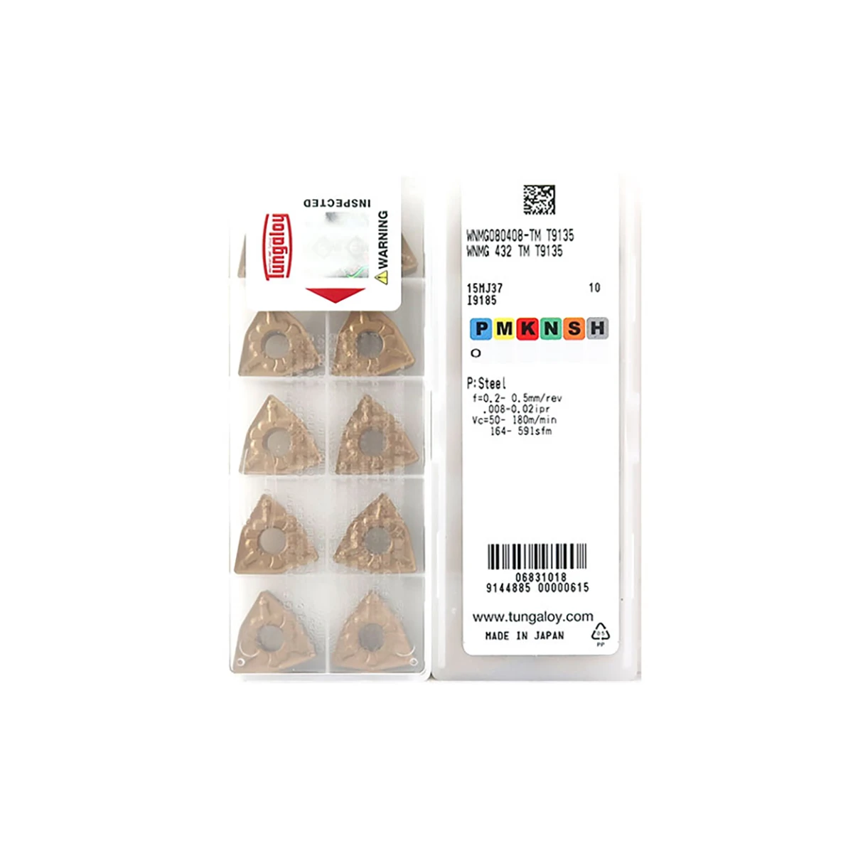 Tungaloy 100% Original WNMG WNMG08 WNMG0804 WNMG080408 TM T9135 Medium-Roughing Carbide Turning Inserts
Tungaloy 100% Original WNMG WNMG08 WNMG0804 WNMG080408 TM T9135 Medium-Roughing Carbide Turning Inserts