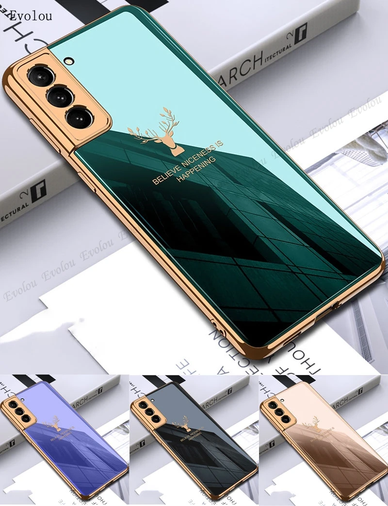 Case for Samsung S21 Ultra Luxury Full Plating Painted Tempered Glass Phone Cases for Samsung Galaxy S21 Plus FE Protect Cover
Case for Samsung S21 Ultra Luxury Full Plating Painted Tempered Glass Phone Cases for Samsung Galaxy S21 Plus FE Protect Cover