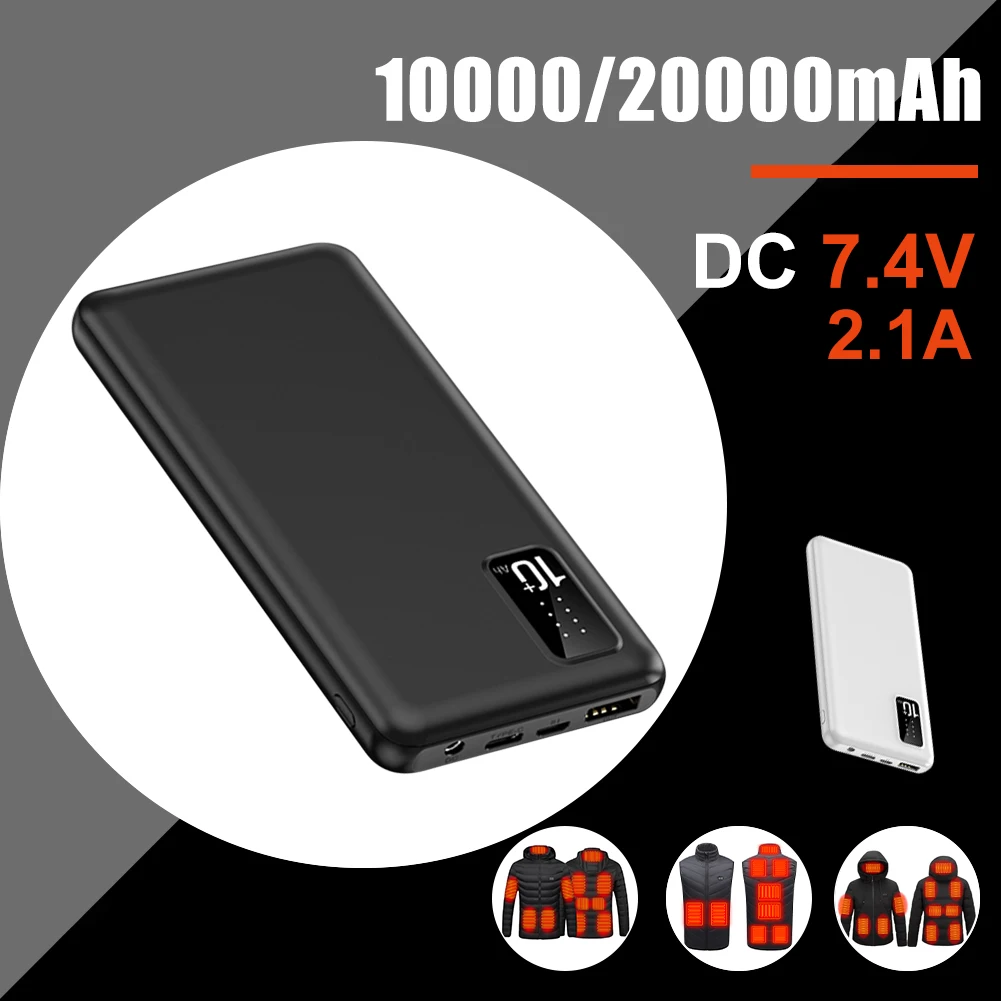 20000mAh Power Bank High Endurance Mini Charger Fast Charging External Battery Pack for Heating Vest Jacket Scarf Socks Gloves
20000mAh Power Bank High Endurance Mini Charger Fast Charging External Battery Pack for Heating Vest Jacket Scarf Socks Gloves