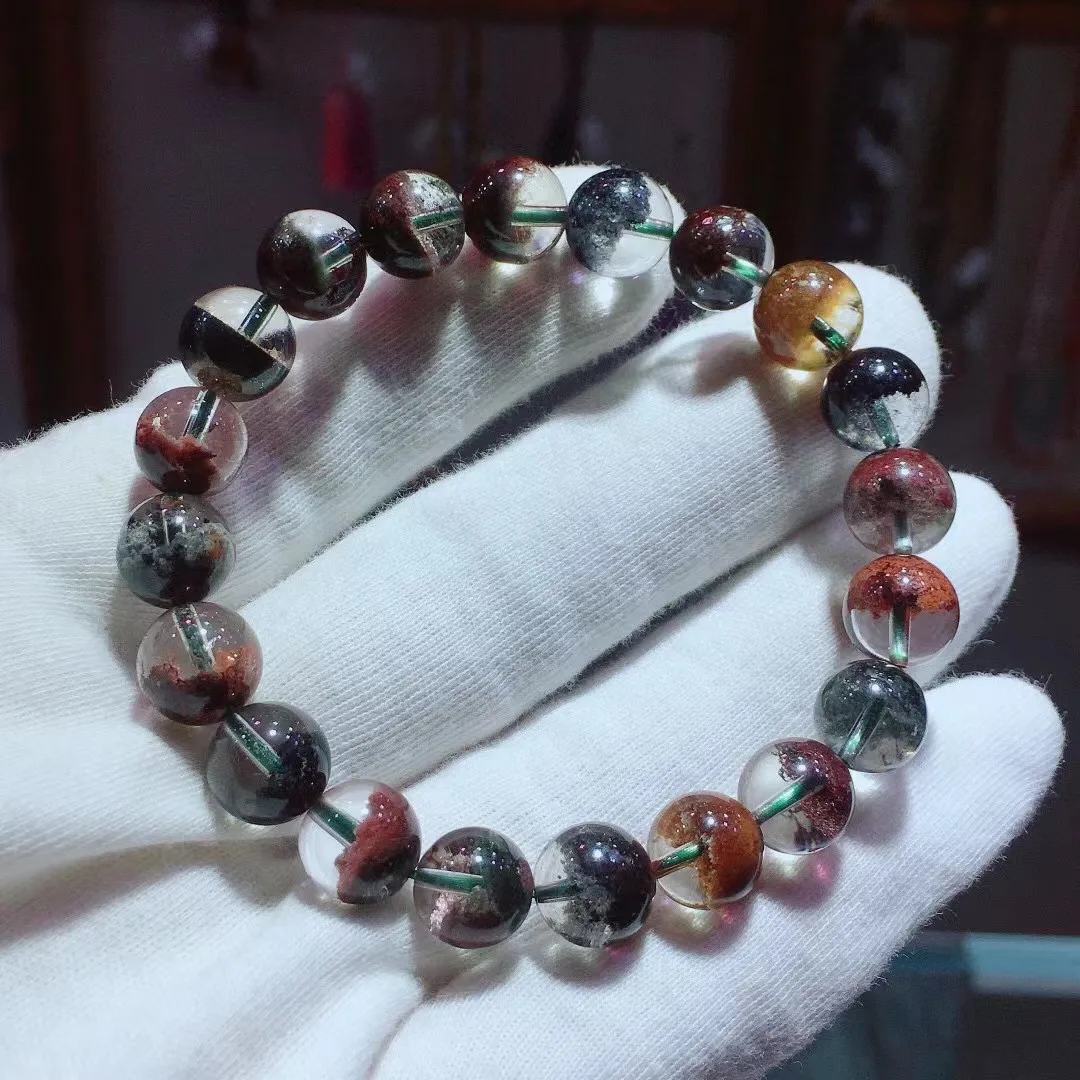 10mm Natural Colorful Ghost Phantom Quartz Bracelet For Women Lady Man Healing Gift Reiki Crystal Beads Strands Jewelry AAAAA
10mm Natural Colorful Ghost Phantom Quartz Bracelet For Women Lady Man Healing Gift Reiki Crystal Beads Strands Jewelry AAAAA